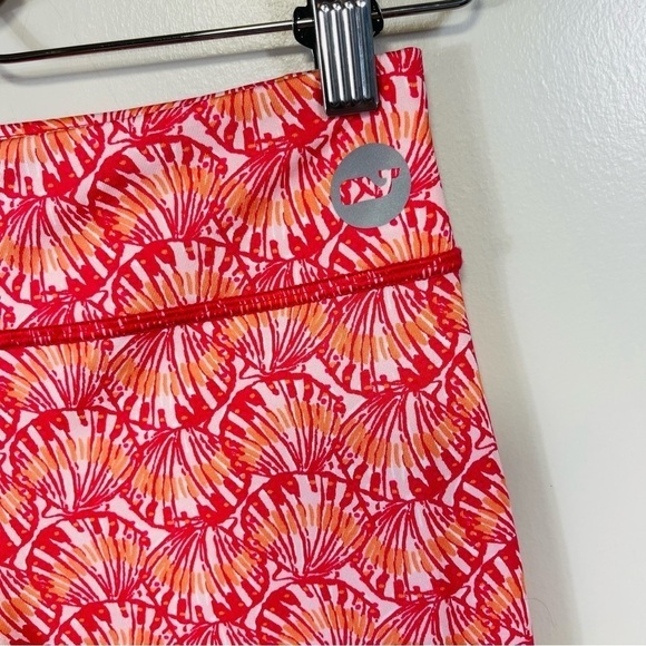 VINEYARD VINES Performance Pink & Orange Seashell Leggings - YOUTH LARGE 14 - Picture 3 of 5
